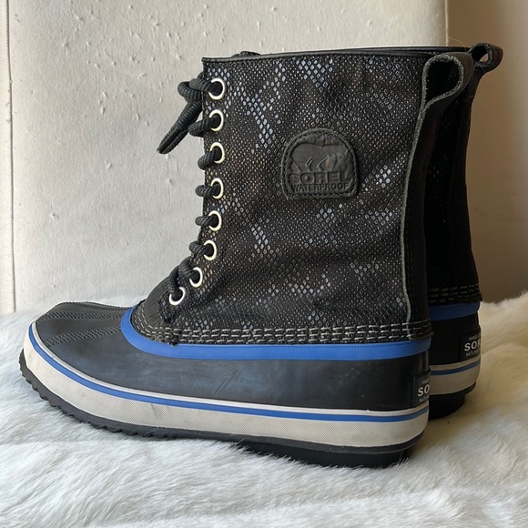 Sorel 1964 PREMIUM CVS Black Atmosphere Waterproof Winter Boots - Picture 3 of 15